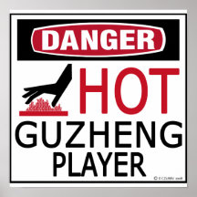 Hot Guzheng Player Poster