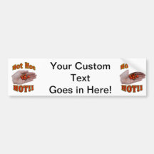 Hot Hot HOT Cascabel Peppers in Hand Bumper Sticker