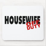 Hot Housewife (Blk) Mouse Pads