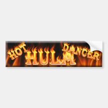 hot hula dancer bumper stickers