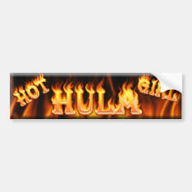 hot hula girl bumper stickers