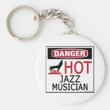Hot Jazz Musician Key Chains