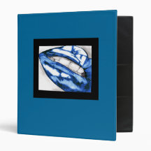 Hot Lips Blue Binder
