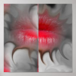 Hot Lips Canvas Posters