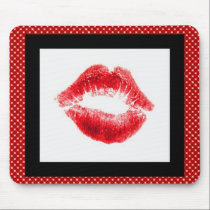 Hot Lips Mousepad mousepads