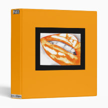 Hot Lips Orange Binder