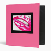 Hot Lips Pink Binder