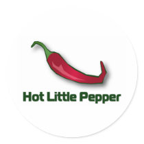 Hot Little Pepper Round Stickers