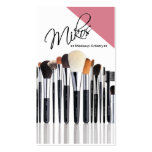 Hot Makeup Brushes - Cosmetologist, Makeup Artist business cards