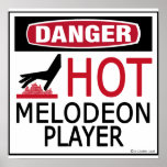 Hot Melodeon Player Poster
