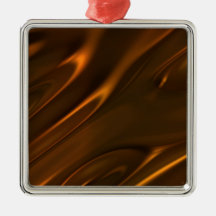 Hot Melted Liquid Chocolate Textured Christmas Tree Ornaments