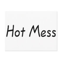 Hot Mess (Blk) Postcards