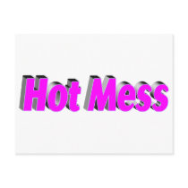 Hot Mess (Pink) Postcards