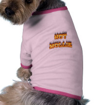 Hot Mollie fire and flame dog shirt.