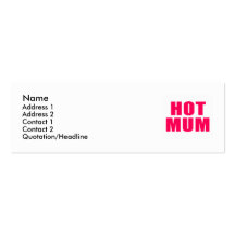 Hot MUM business card
