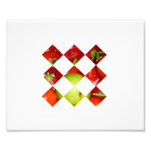 Hot pepper lime diamond tile graphic photo