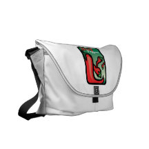 Hot Pepper Text Graphic two chilis Commuter Bags