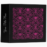 Hot Pink 2" Miss Victoria Damask Binder