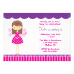 Hot Pink and Purple Fairy Invitation