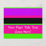 Hot Pink and Purple Tonal Stripes Modern Design Flyer Design