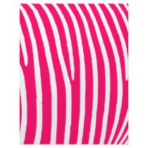 Hot Pink and White Zebra Print Letterhead