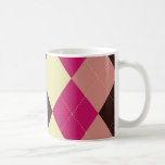 Hot Pink Argyle Mug