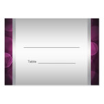 Hot Pink Bat Mitzvah Reception Table Cards Business Card Template
