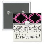 hot pink black diamond mod damask