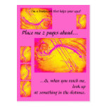 Hot pink- bookmark/ postcard