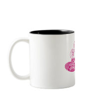 Hot Pink Butterfly Coffee Mug