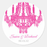 Hot Pink Chandelier Stickers