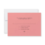 Hot Pink Daisies in Vases Wedding RSVP invitations