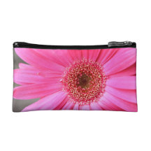 Hot Pink Daisy Makeup Bags