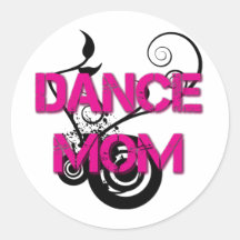 Hot Pink Dance Mom Sticker