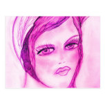 hot pink flapper postcards