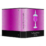 Hot Pink Fuchsia Candy Buffet 3 Ring Binders