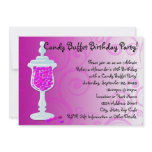 Hot Pink Fuchsia Candy Buffet Announcements