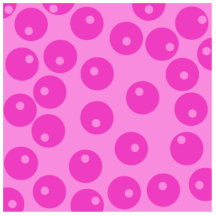 Hot Pink Funky Retro Pattern. Cut Out