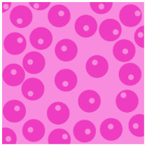 Hot Pink Funky Retro Pattern. Cut Out