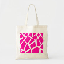 Hot Pink Giraffe Pattern Wild Animal Prints Bag