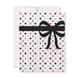Hot Pink Grey, Light Pink and Black Polka Dots invitations
