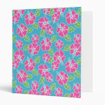 Hot Pink Hibiscus Binders