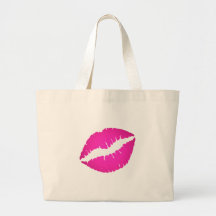 Hot Pink Kiss Bags