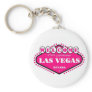 HOT PINK Las Vegas Sign Keychain