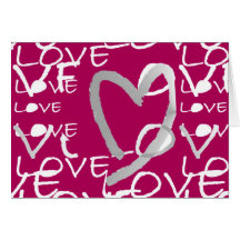 Hot Pink Love Card