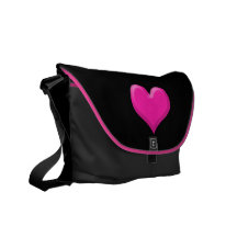 Hot Pink Love Heart Commuter Bags