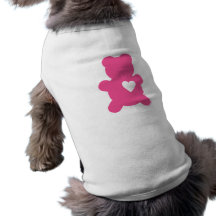 Hot Pink Love Teddy Dog Shirt