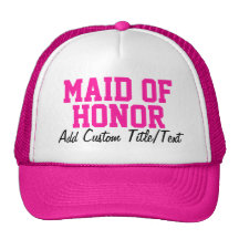 Hot Pink Maid of Honour Hat