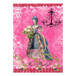 Hot Pink Marie invitation