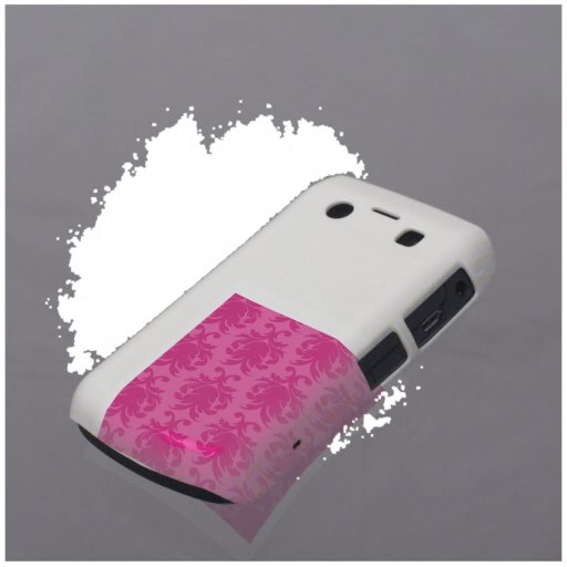hot pink on pink chic damask pattern blackberry bold case